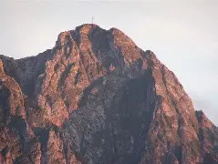 Winter cabin in mountain